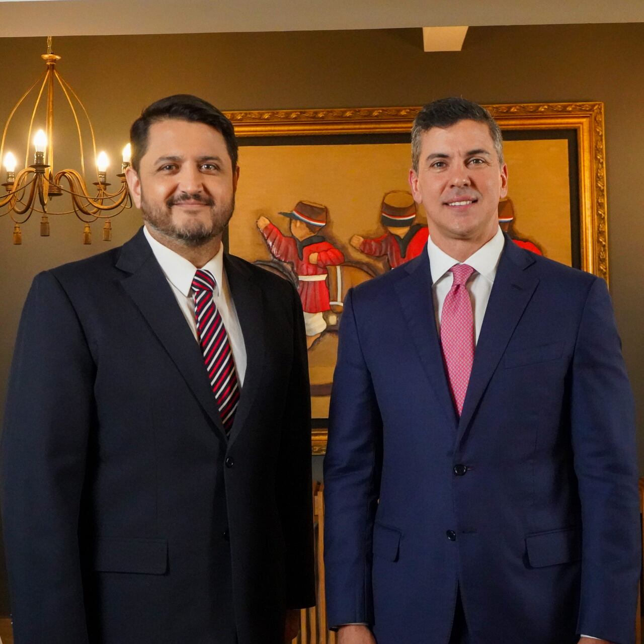 Guillermo Domaniczky junto a Santiago Peña! Foto: Gentileza
